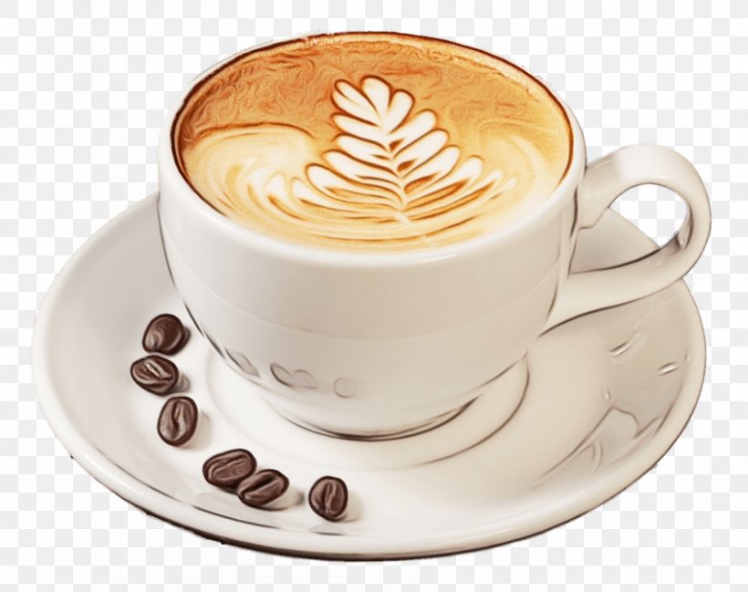 Coffee Cup, PNG, 850x673px, Watercolor, Cappuccino, Coffee, Coffee Cup, Coffee Milk Download Free