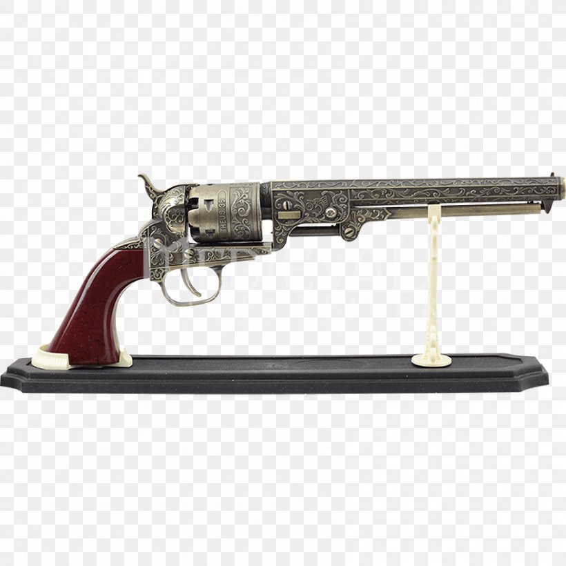 Colt 1851 Navy Revolver Firearm Gun Weapon, PNG, 850x850px, Watercolor, Cartoon, Flower, Frame, Heart Download Free