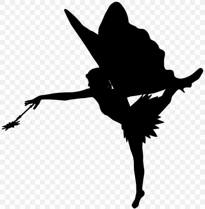 Fairy Silhouette Clip Art, PNG, 7823x8000px, Tinker Bell, Black And White, Drawing, Elf, Fairy Download Free