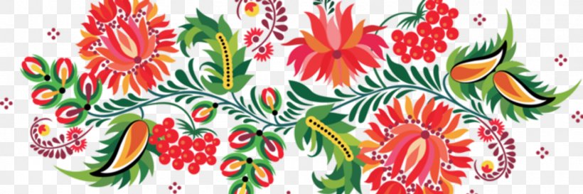 Floral Flower Background, PNG, 1500x500px, Vechornytsi, Drawing, Floral Design, Flower, Folk Art Download Free