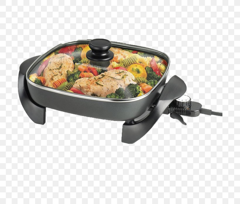 Frying Pan Black & Decker 12-Inch Electric Skillet SK1212B Kitchen Cookware, PNG, 700x700px, Frying Pan, Animal Source Foods, Barbecue Grill, Black Decker, Contact Grill Download Free