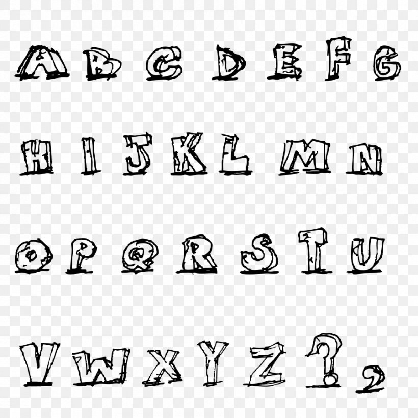 Letter Gothic Alphabet Clip Art, PNG, 900x900px, Letter, Alphabet, Area, Black, Black And White Download Free