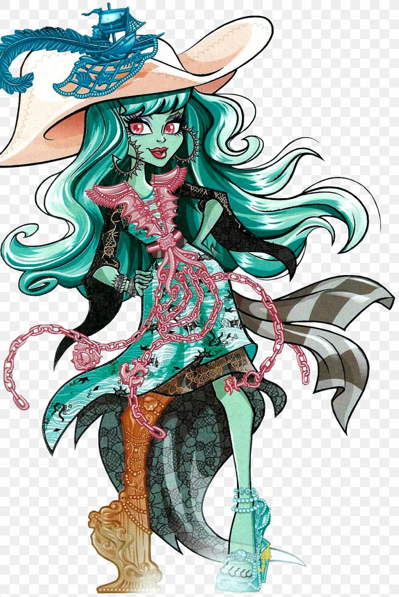 Vandala Doubloons Monster High Doll Ghost, PNG, 1042x1558px, Watercolor, Cartoon, Flower, Frame, Heart Download Free