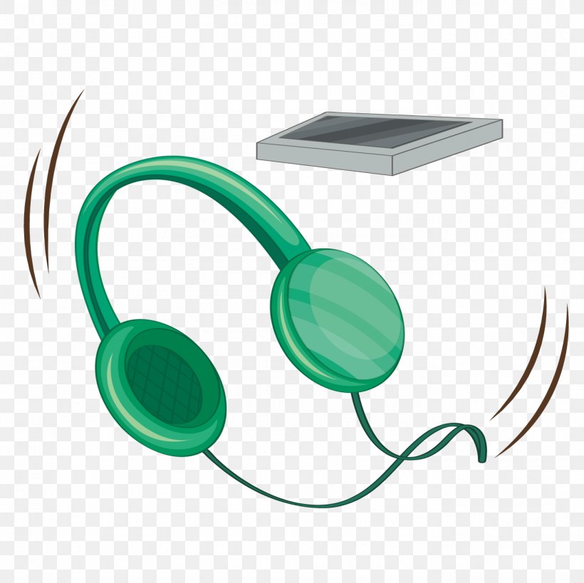 Headphones Cartoon Green, PNG, 1375x1375px, Headphones, Audio, Audio Equipment, Cartoon, Computer Graphics Download Free