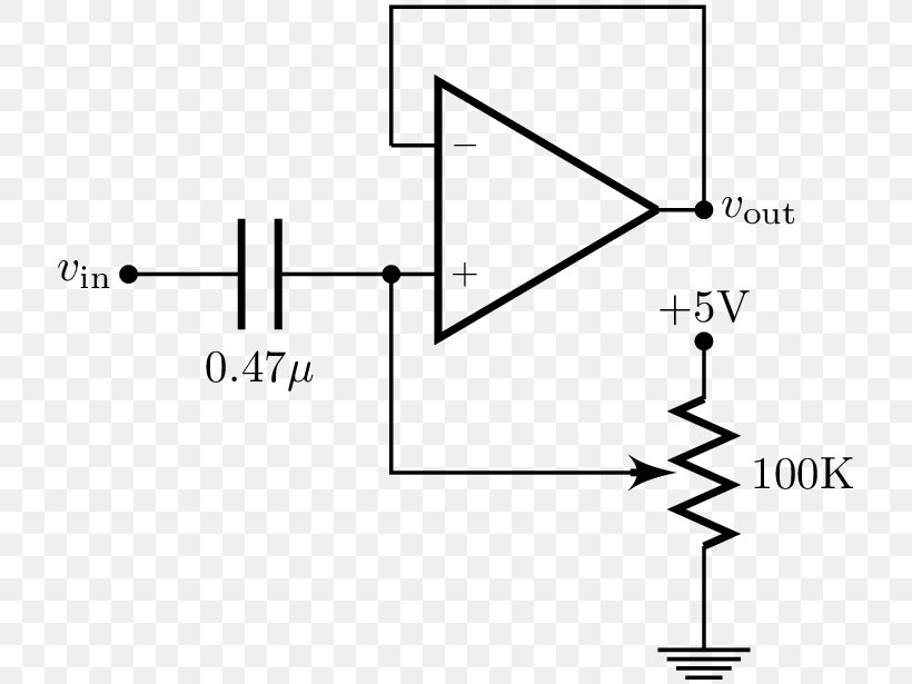 Operational Amplifier Electronic Circuit PH Meter Triangle Wave, PNG, 754x615px, Operational Amplifier, Amplifier, Area, Black And White, Capacitor Download Free