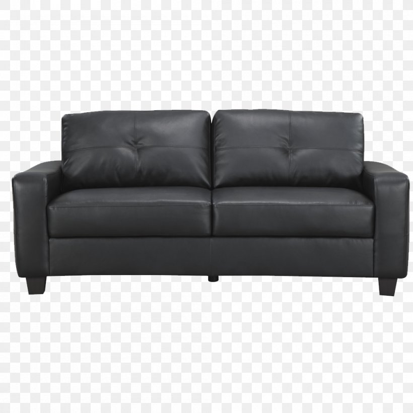 Couch Bonded Leather Ebony Faux Leather (D8507) Chair Port Faux Leather (D8482), PNG, 1000x1000px, Couch, Armrest, Black, Bonded Leather, Chair Download Free