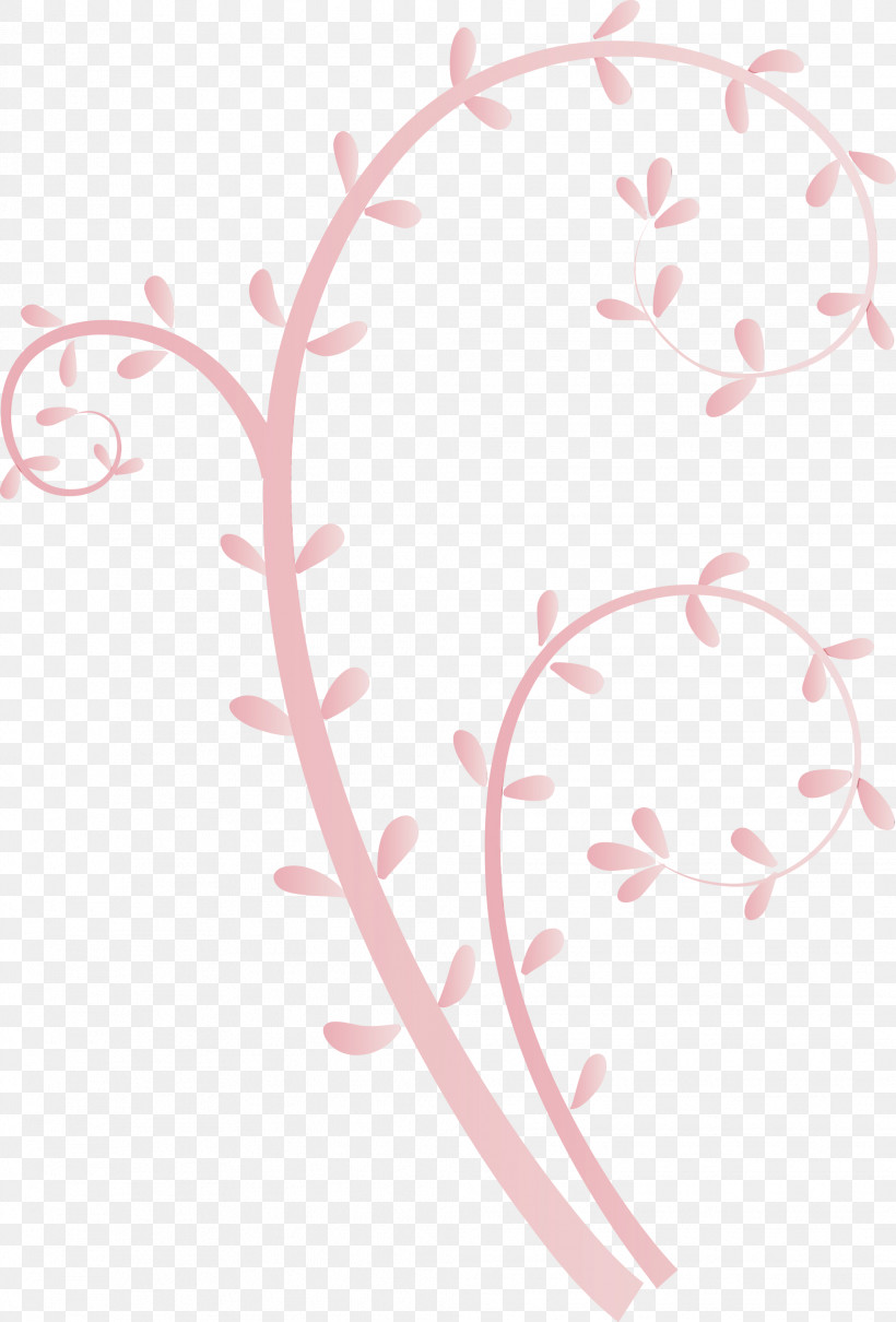 Pink Heart Plant Ornament, PNG, 2033x3000px, Flower Frame, Floral Frame, Heart, Ornament, Paint Download Free
