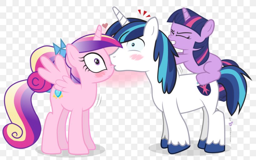 Princess Cadance Twilight Sparkle Shining Armor Pony Rainbow Dash, PNG, 1024x640px, Watercolor, Cartoon, Flower, Frame, Heart Download Free