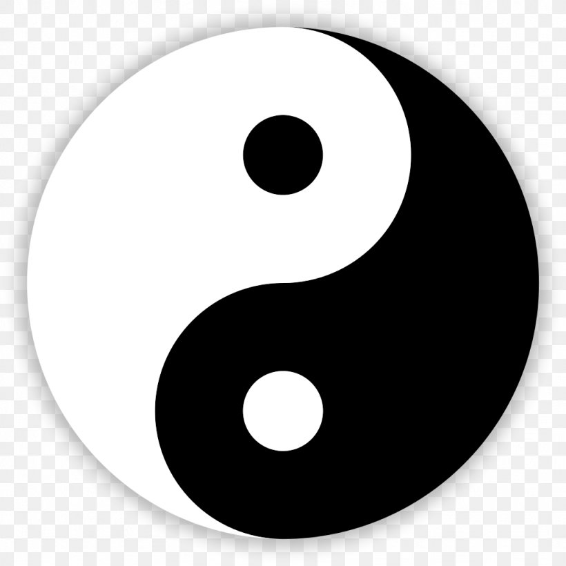 Yin And Yang Tao Te Ching Symbol Clip Art, PNG, 1024x1024px, Yin And Yang, Black And White, Depiction, Idea, Monochrome Download Free