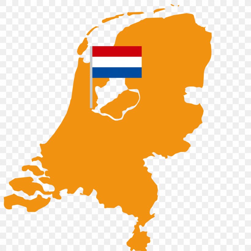 Netherlands Vector Map Royalty-free, PNG, 1000x1000px, Netherlands, Area, Flag Of The Netherlands, Geography, Map Download Free