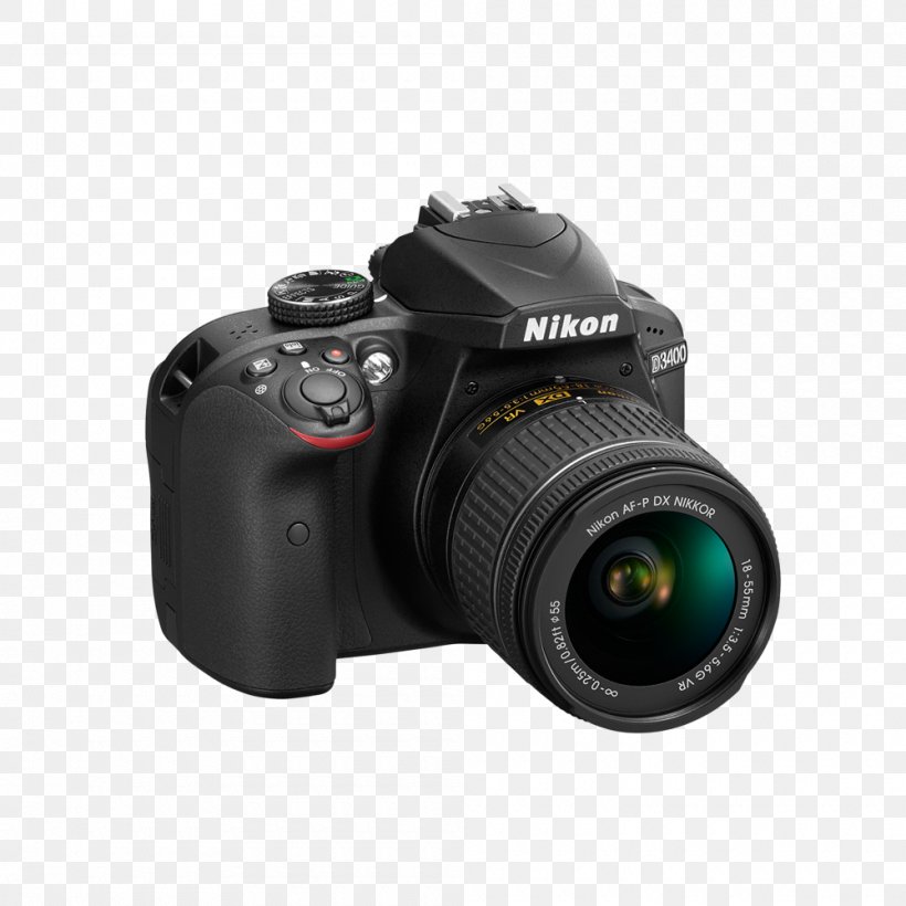 Nikon D3400 Digital SLR Canon EOS Canon EF-S 18–55mm Lens Camera, PNG, 1000x1000px, Nikon D3400, Camera, Camera Accessory, Camera Lens, Cameras Optics Download Free