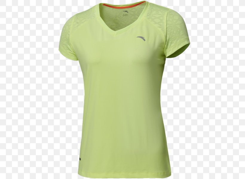 T-shirt Green Sleeve Neck, PNG, 500x600px, Tshirt, Active Shirt, Clothing, Green, Neck Download Free