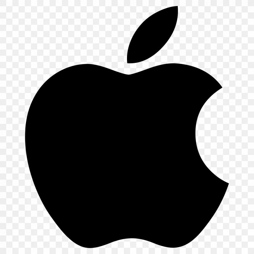 Apple Logo Clip Art, PNG, 1200x1200px, Apple, Black, Black And White, Heart, Logo Download Free