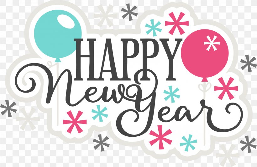 Happy New Year, PNG, 3134x2041px, Happy New Year, Magenta, Pink, Text Download Free