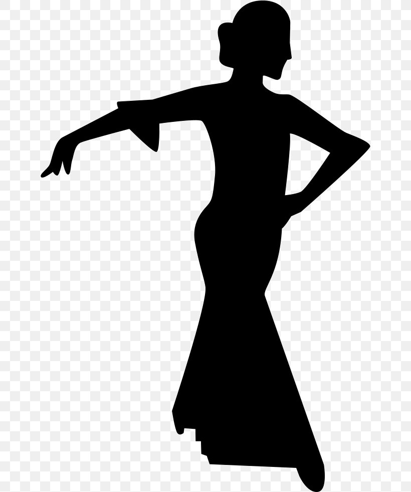Silhouette Dancer Flamenco Dancing Female, PNG, 658x981px, Silhouette, Arm, Ballet Dancer, Black, Black And White Download Free