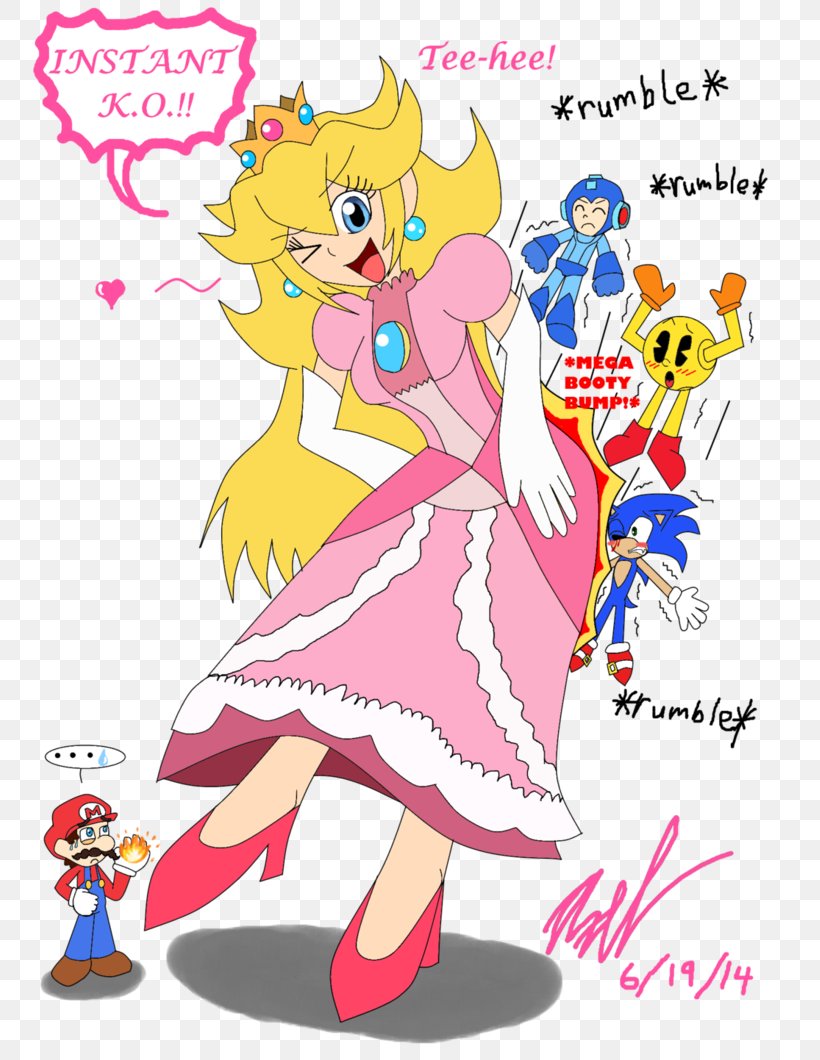 Super Princess Peach Princess Daisy Clip Art Super Mario Run, PNG, 753x1060px, Watercolor, Cartoon, Flower, Frame, Heart Download Free