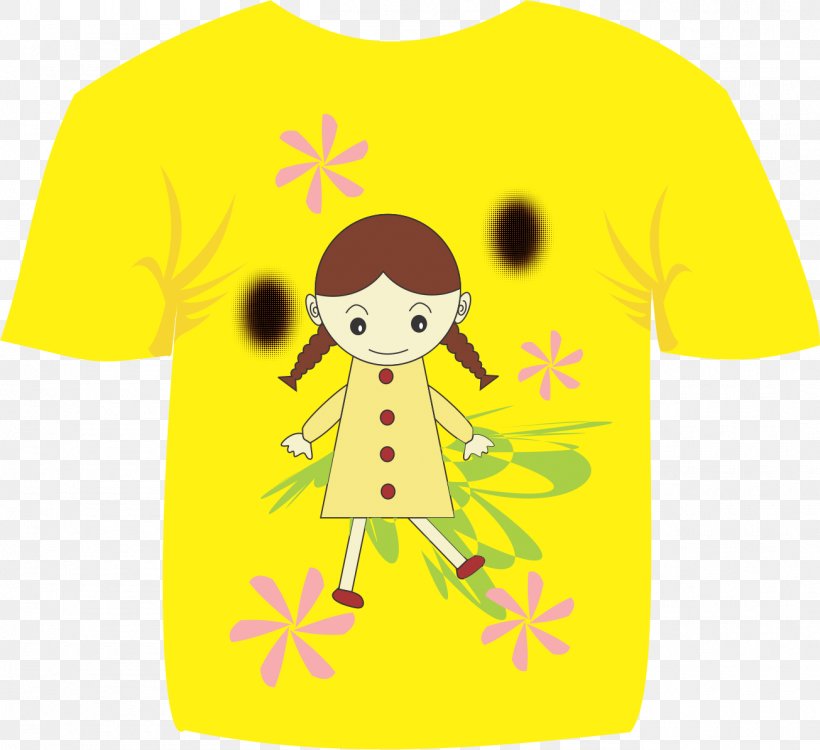 T-shirt Vertebrate Smiley Yellow Sleeve, PNG, 1305x1195px, Tshirt, Baby Toddler Clothing, Cartoon, Character, Clothing Download Free