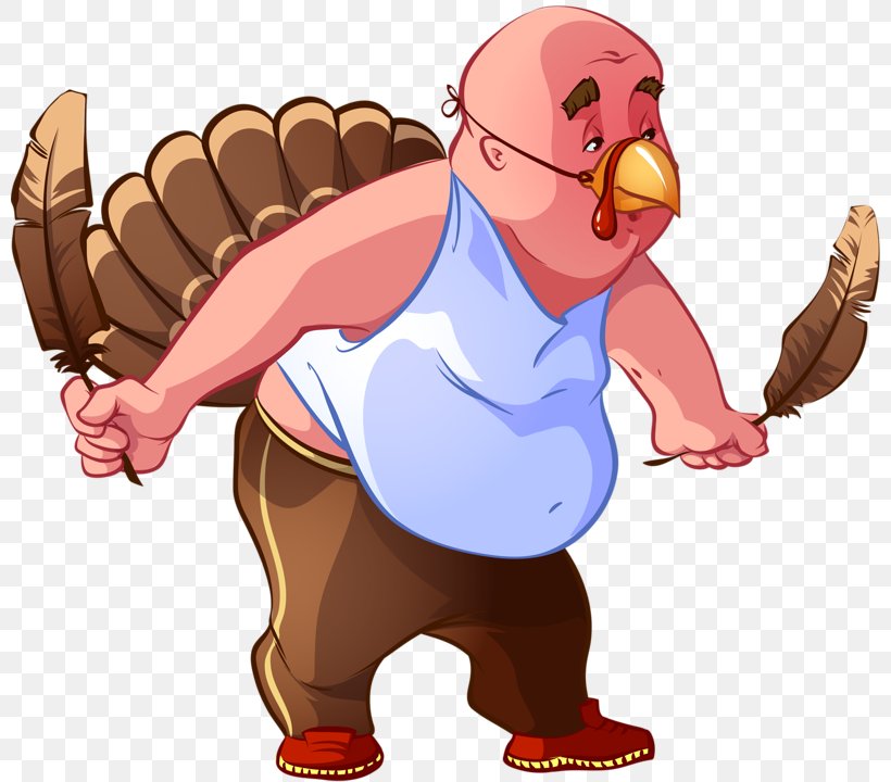 Cartoon Turkey Meat Illustration, PNG, 800x720px, Cartoon, Chicken, Fat  Man, Fictional Character, Finger Download Free