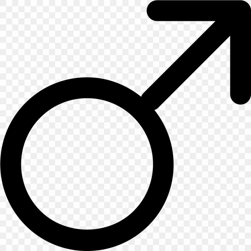 Male Symbol Sign Clip Art, PNG, 981x981px, Male, Black And White, Gender Symbol, Man, Sign Download Free