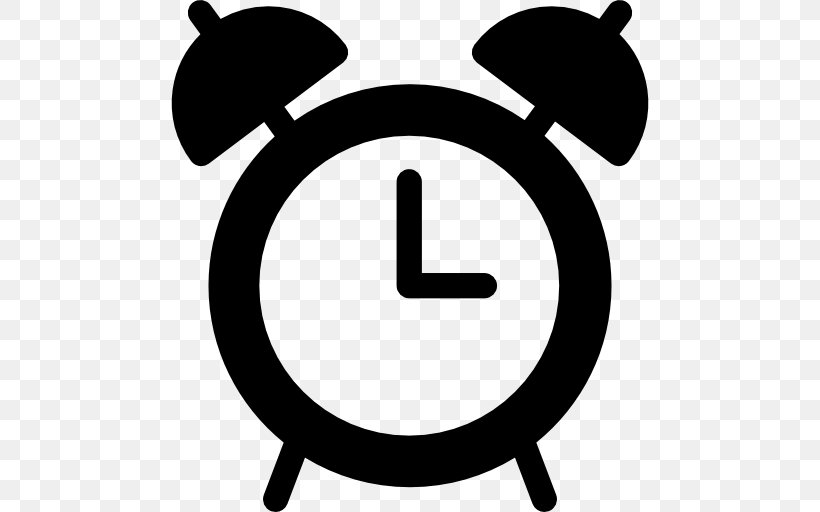 Alarm Clocks Alarm Device, PNG, 512x512px, Alarm Clocks, Alarm Device, Area, Black And White, Clock Download Free