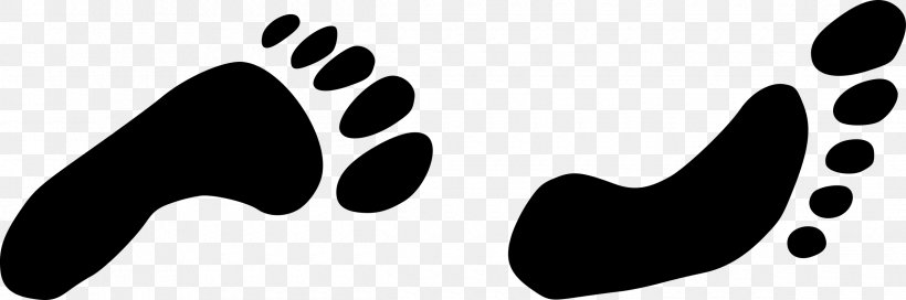 Footprint Clip Art, PNG, 2400x797px, Foot, Black, Black And White, Footprint, Logo Download Free