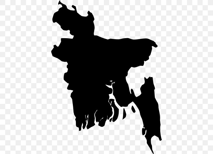 Bangladesh Vector Map, PNG, 426x593px, Bangladesh, Art, Black, Black And White, Carnivoran Download Free