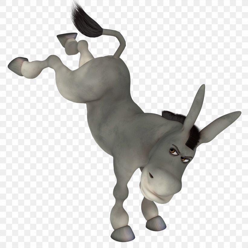 Donkey Download, PNG, 3000x3000px, Donkey, Animal, Animation, Cartoon, Cattle Like Mammal Download Free
