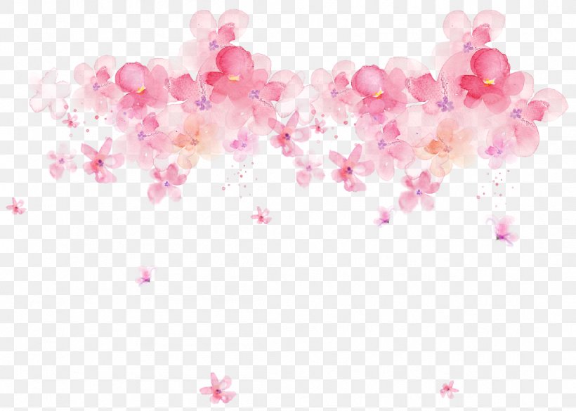 Watercolor: Flowers Floral Design Watercolor Painting, PNG, 1097x783px, Watercolor Flowers, Blossom, Branch, Cherry Blossom, Cut Flowers Download Free