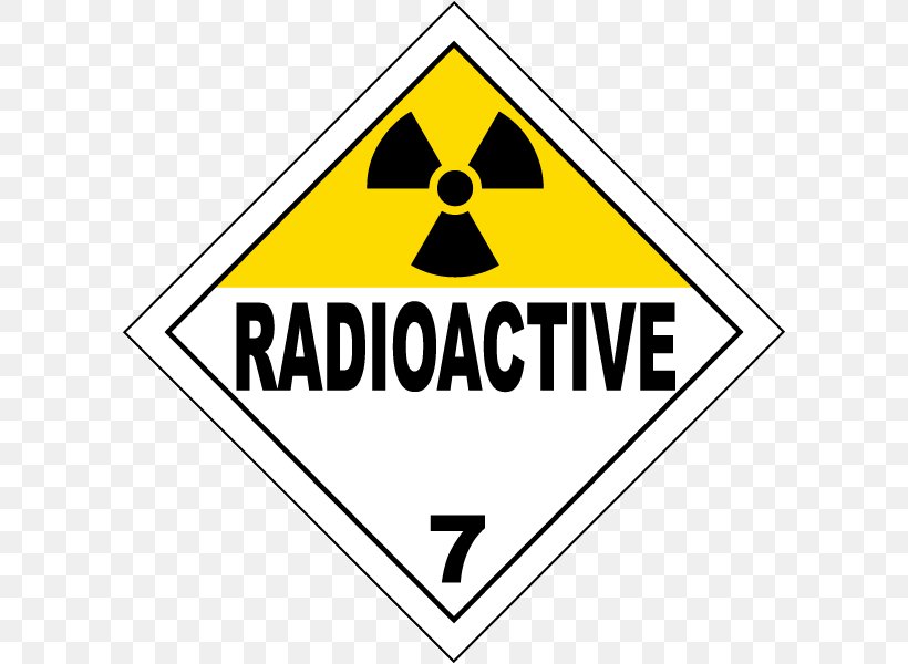 HAZMAT Class 7 Radioactive Substances Dangerous Goods Placard Transport Material, PNG, 600x600px, Dangerous Goods, Area, Brand, Cargo, Coating Download Free