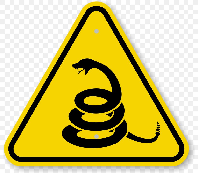 Snake Warning Sign Hazard Safety, PNG, 800x716px, Snake, Area, Hazard, Poison, Rattlesnake Download Free