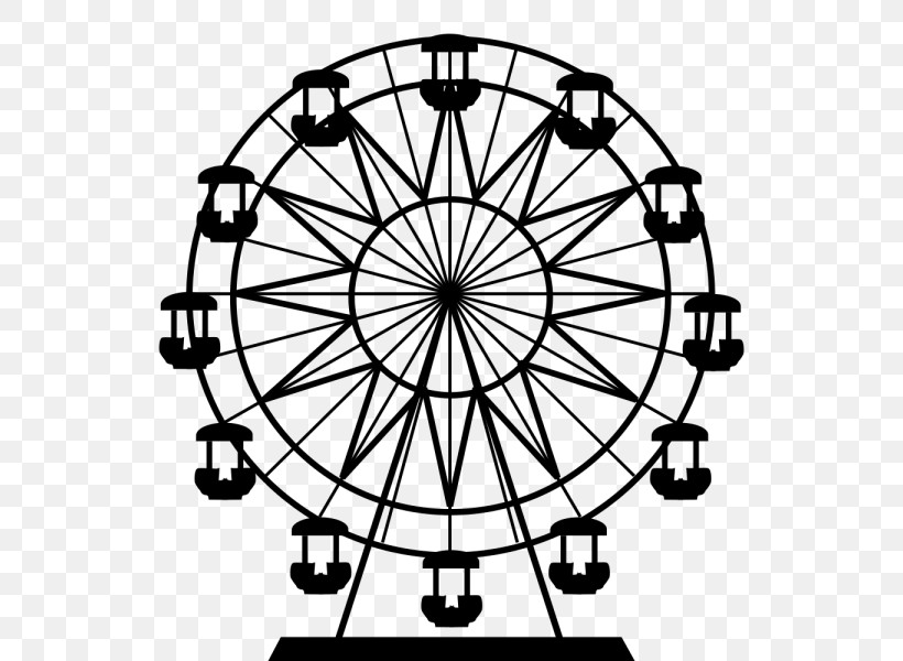 Ferris Wheel Line Art Tourist Attraction Recreation Line, PNG, 600x600px, Ferris Wheel, Blackandwhite, Circle, Line, Line Art Download Free