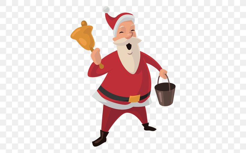 Santa Claus Vector Graphics Illustration Christmas, PNG, 512x512px, Santa Claus, Bell, Cartoon, Christmas, Fictional Character Download Free