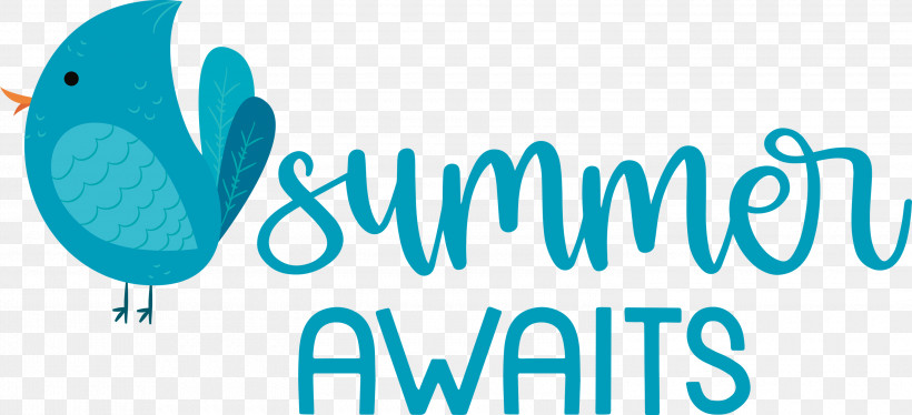 Summer Awaits Summer Summer Vacation, PNG, 3000x1370px, Summer, Beak, Geometry, Line, Logo Download Free
