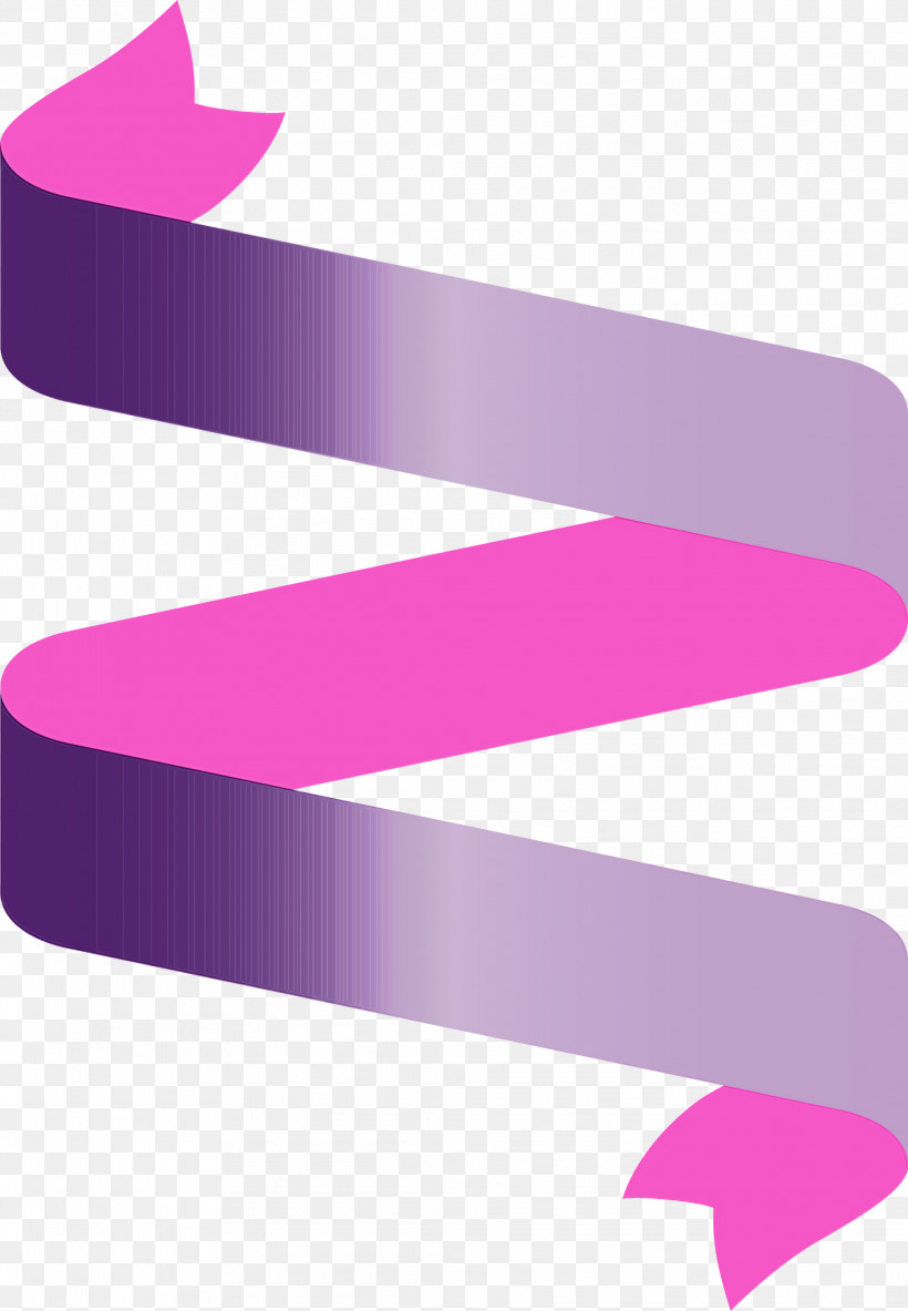 Violet Pink Purple Line Magenta, PNG, 2078x3000px, Ribbon, Line, Logo, Magenta, Material Property Download Free