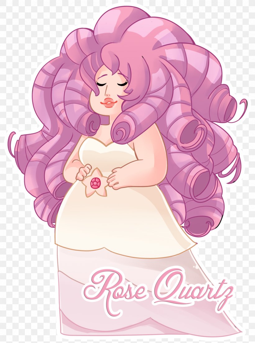 Rose Quartz Fan Art Pink, PNG, 1024x1380px, Watercolor, Cartoon, Flower, Frame, Heart Download Free