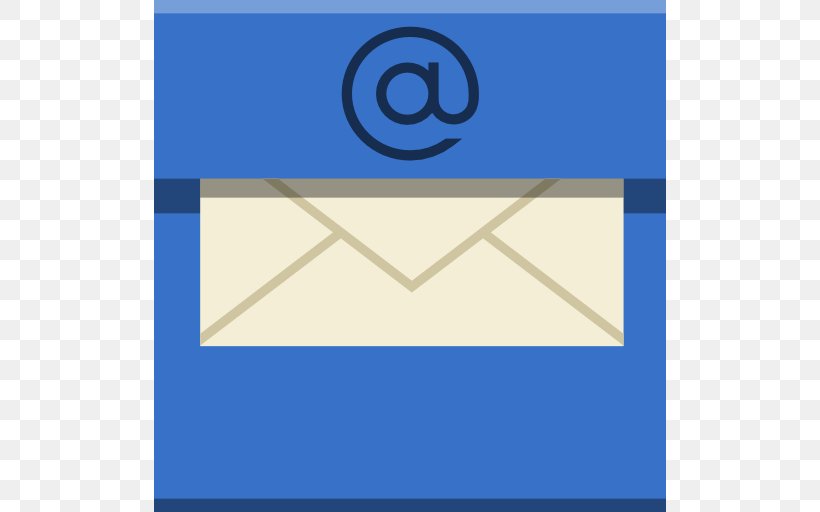 Blue Graphic Design Angle Symmetry, PNG, 512x512px, Mail, Apple, Area, Blue, Brand Download Free