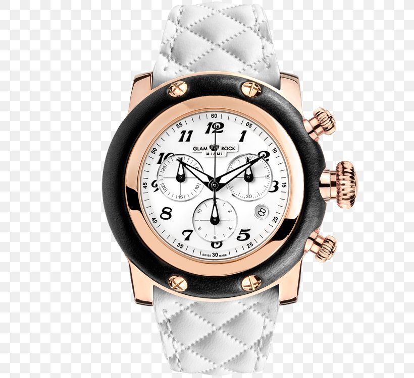 Watch Strap Glam Rock Leather Swiss Made, PNG, 750x750px, Watch, Brand, Chronograph, Glam Rock, Jewellery Download Free