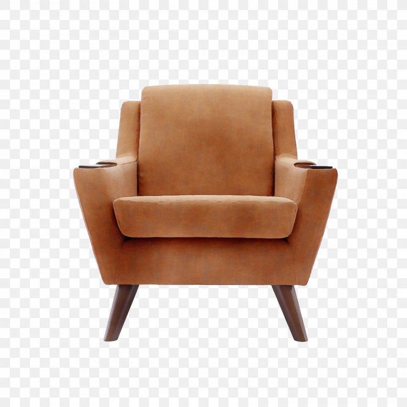 Chair Furniture Club Chair Tan Brown, PNG, 1600x1600px, Watercolor, Beige, Brown, Chair, Club Chair Download Free