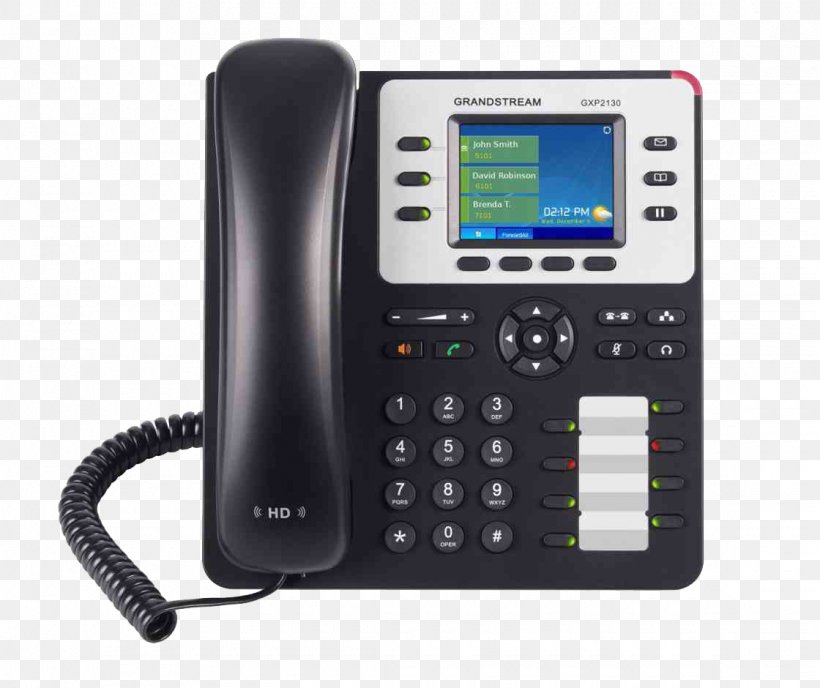 Grandstream Networks VoIP Phone Voice Over IP Telephone Grandstream GXP2160, PNG, 1120x940px, Grandstream Networks, Answering Machine, Business Telephone System, Caller Id, Corded Phone Download Free
