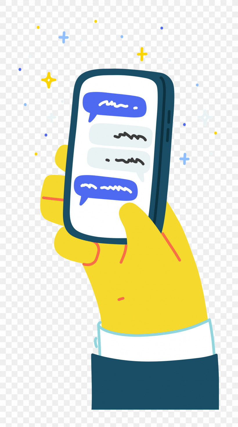 Chatting Chat Phone, PNG, 1391x2500px, Chatting, Behavior, Cartoon, Chat, Hand Download Free