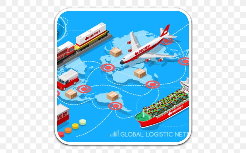 Logistics Infographic Vector Graphics Cargo Illustration, PNG, 512x512px, Logistics, Air Travel, Airplane, Cargo, Computer Accessory Download Free