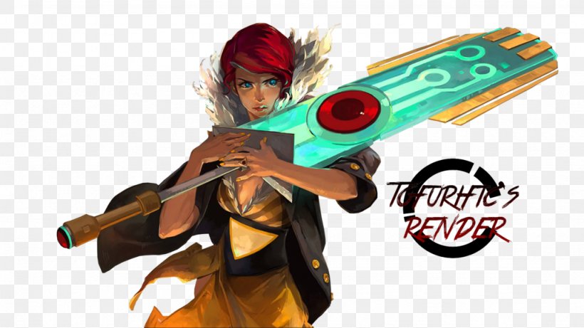 Transistor Bastion PlayStation 4 Video Game Supergiant Games, PNG, 1024x576px, Transistor, Action Figure, Action Roleplaying Game, Bastion, Costume Download Free