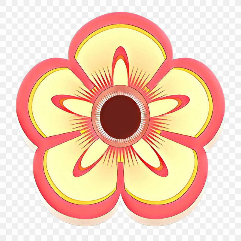 Yellow Pink Circle Symbol Sticker, PNG, 999x999px, Yellow, Circle, Flower, Petal, Pink Download Free