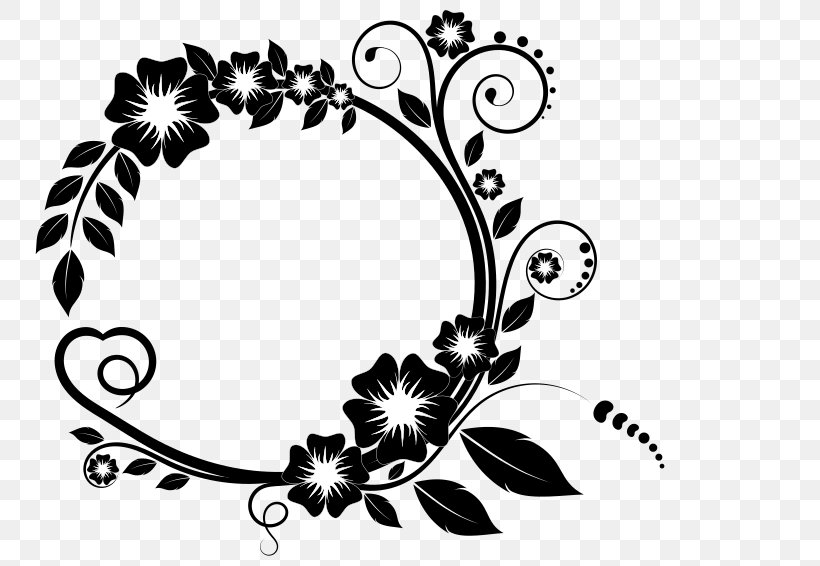 Picture Frames Flower Clip Art, PNG, 800x566px, Picture Frames, Artwork, Autocad Dxf, Black And White, Body Jewelry Download Free