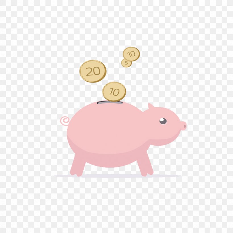 Piggy Bank Pink Coin, PNG, 2362x2362px, Pig, Bank, Coin, Designer, Domestic Pig Download Free
