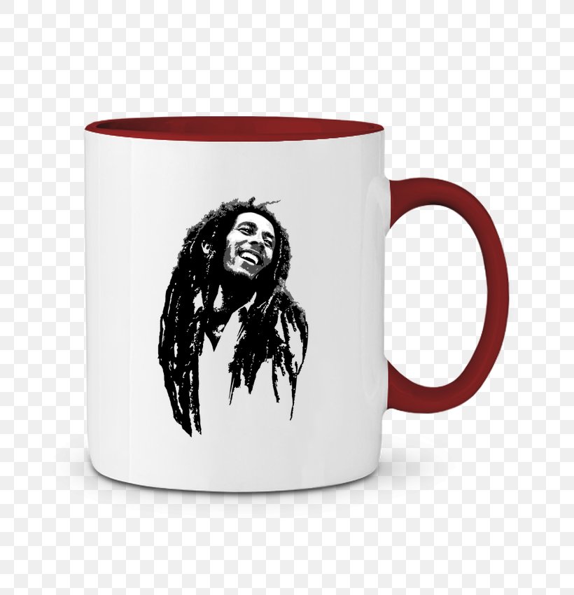Coffee Cup Ceramic Mug Bib T-shirt, PNG, 690x850px, Coffee Cup, Bag, Bib, Black, Bob Marley Download Free