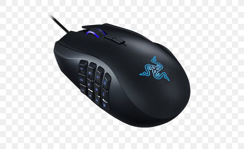 Computer Mouse Razer Naga Chroma Video Game Color, PNG, 500x500px, Computer Mouse, Color, Computer Component, Dots Per Inch, Electronic Device Download Free