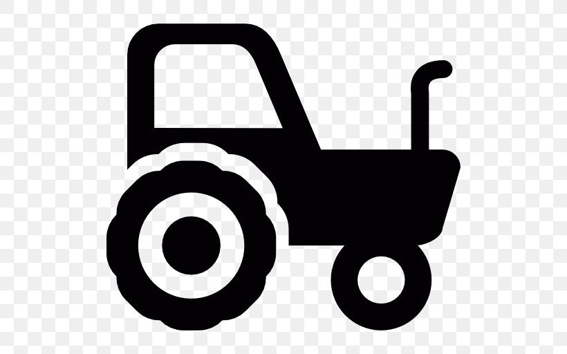 Tractor, PNG, 512x512px, Tractor, Agriculture, Black, Black And White, Business Download Free