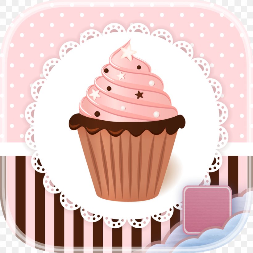 Cupcake Ice Cream Donuts, PNG, 1024x1024px, Cupcake, Baking Cup, Buttercream, Cake, Chocolate Download Free