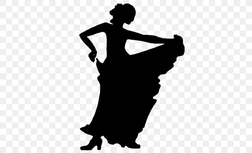 Silhouette Belly Dance Flamenco Dancer, PNG, 500x500px, Silhouette, Art, Ballet, Ballet Dancer, Belly Dance Download Free